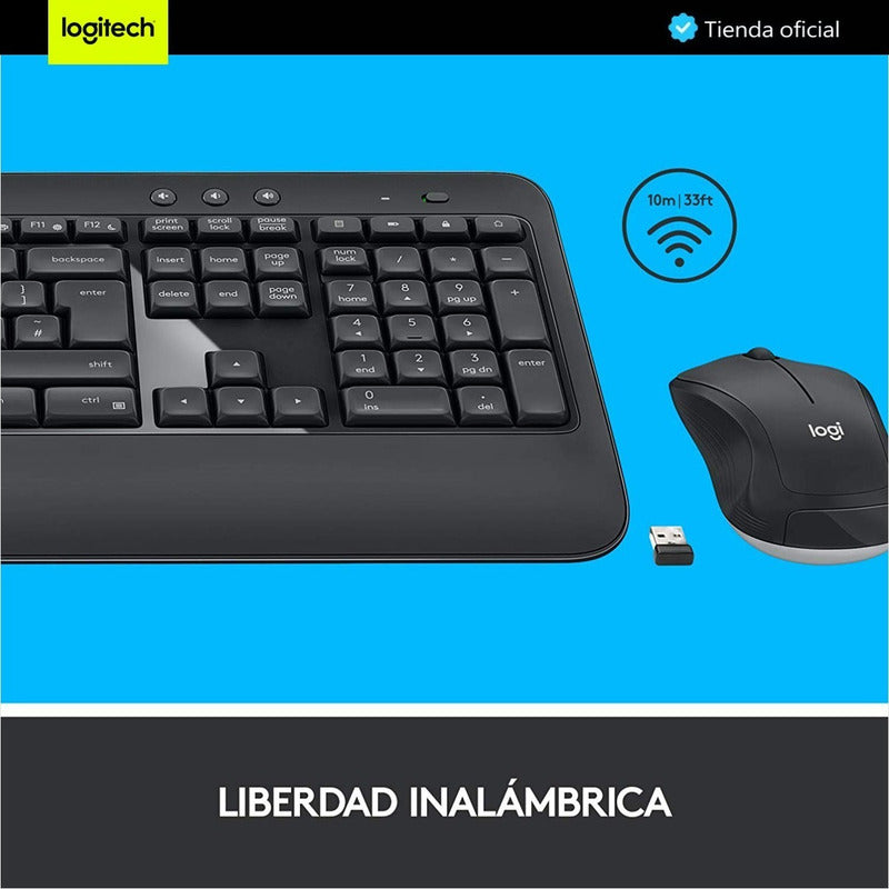 Combo Inalámbrico Logitech Mk540 + Pad Mouse Studio Series