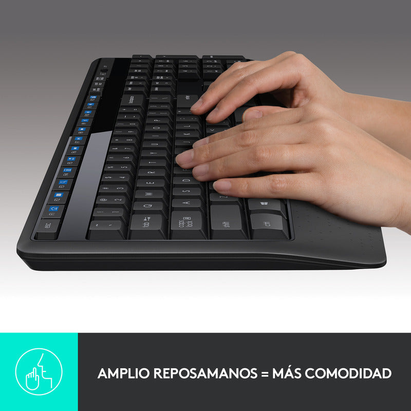 Teclado Multimedia Y Mous Inalámbrico Logitech Mk345