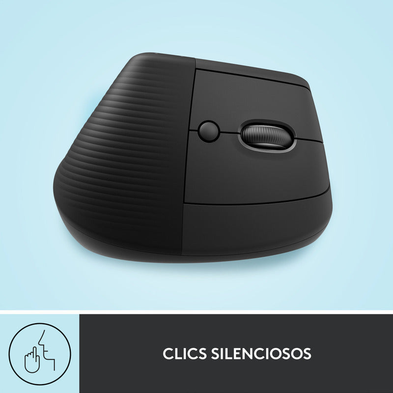 Mouse Ergonómico Logitech Lift Vertical Avanzado, Grafito