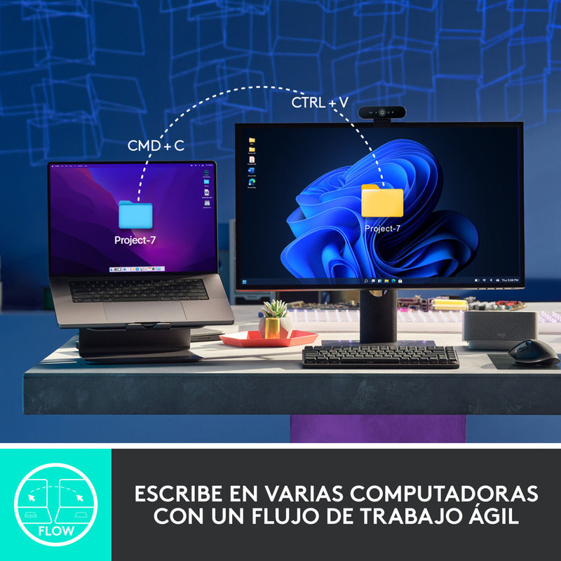 Teclado Recargable Iluminado de Alto Desempeño Logitech MX Mechanical