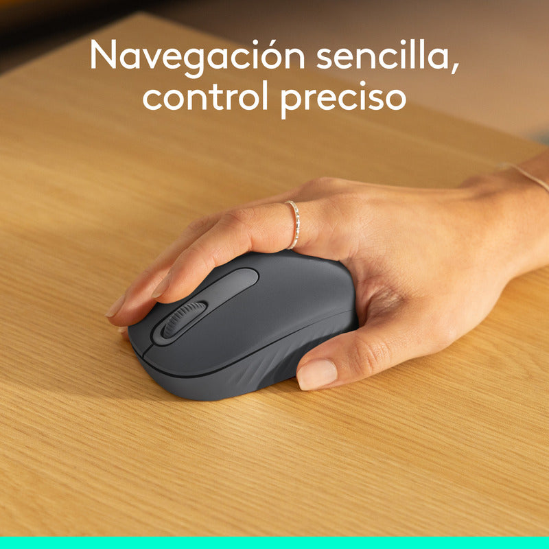 Mouse Inalámbrico Bluetooth Logitech M196, Cómodo Diseño Compacto, Grafito