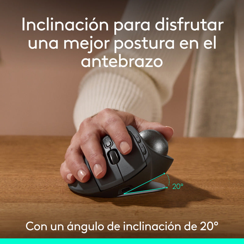 Mouse Logitech Mx Ergo S, Trackball Inalámbrico / Recargable