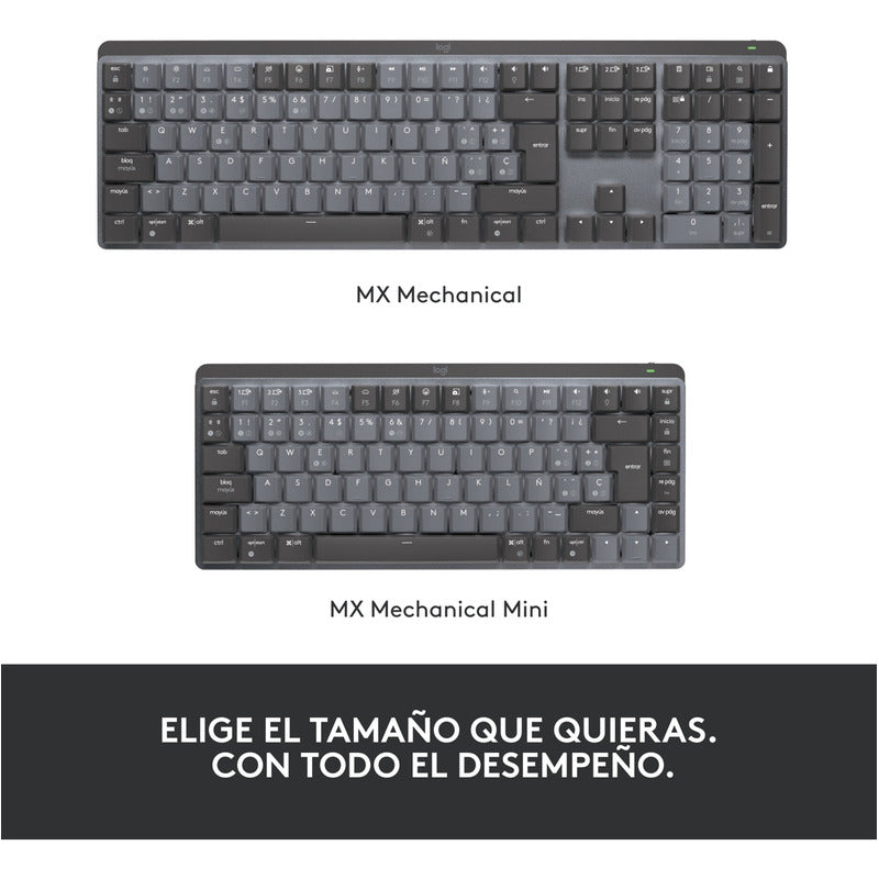 Teclado Recargable Iluminado de Alto Desempeño Logitech MX Mechanical