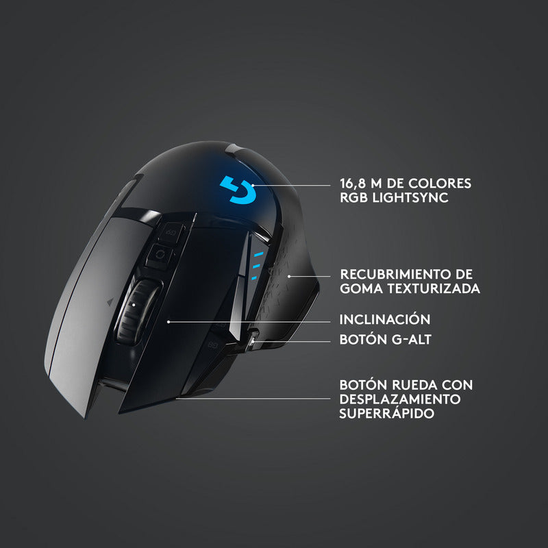Mouse Gamer Inalámbrico Logitech G502 Lightspeed 25600dpi