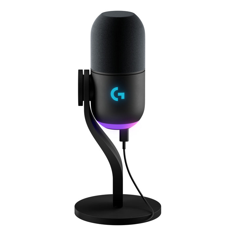 Micrófono Usb Gamer Dinámico Rgb Lightsync Logitech Yeti Gx
