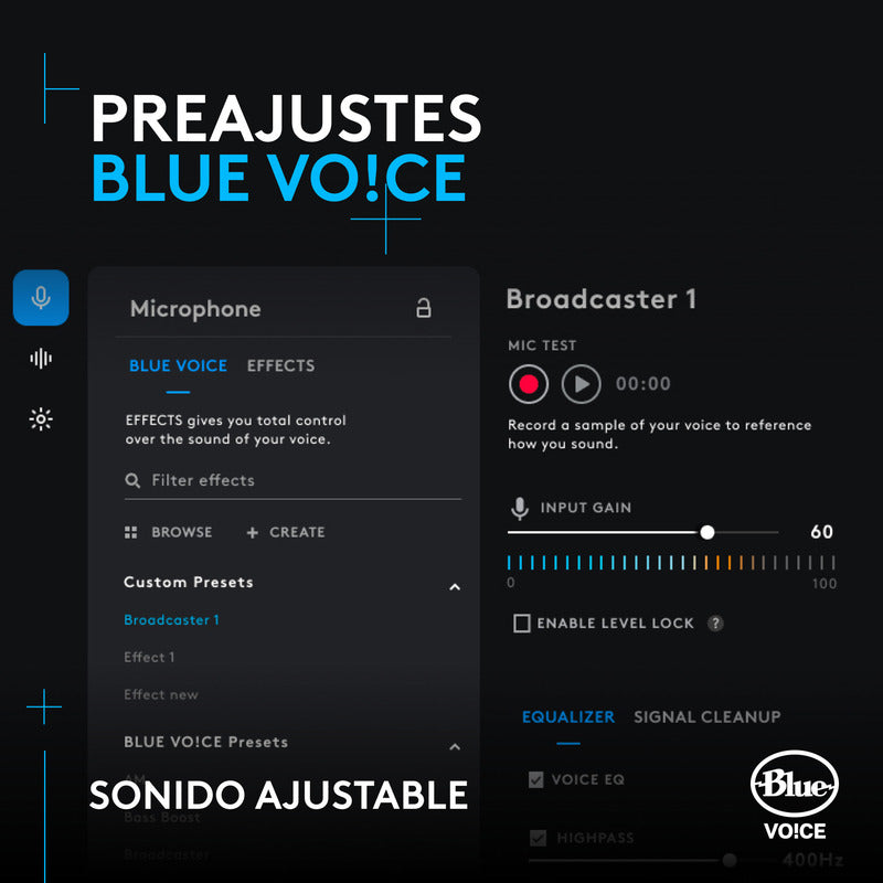Micrófono Gamer Condensador Rgb Lightsync Logitech Yeti Orb