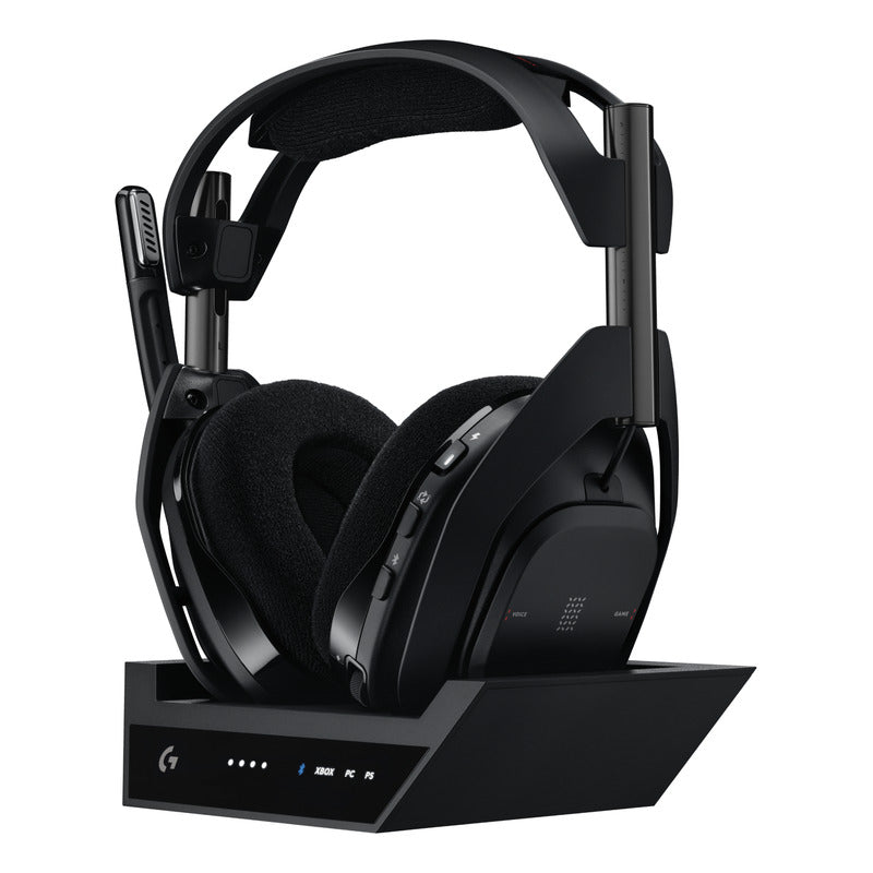 Auricular Gamer Inalámbrica + Base Logitech Astro A50 X LIGHTSPEED, Black