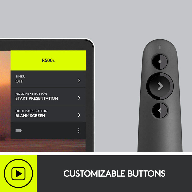 Señalador / Presentador Remoto Logitech R500s Luz Roja