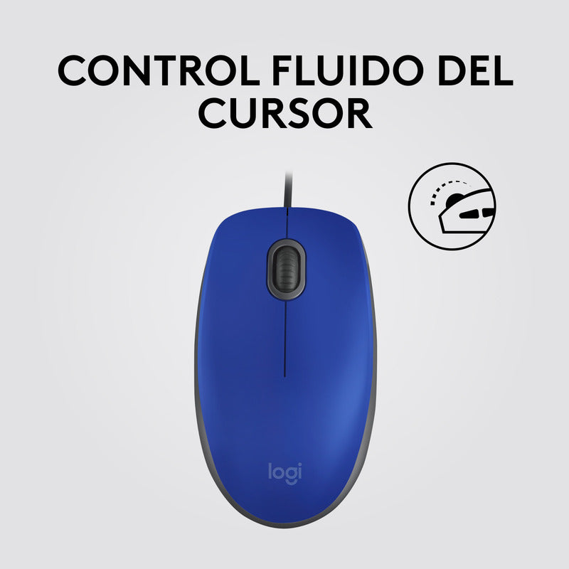 Mouse Logitech M110 Silent/ Clics 90% Más Silenciosos Azul