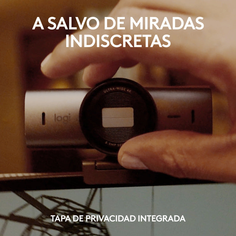 Cámara Web Logitech MX Brio Ultra HD 4K para Colaboración y Streaming