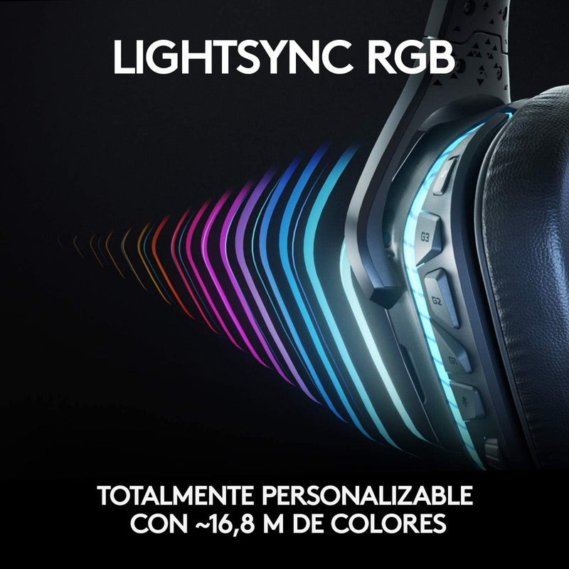 Auriculares Gamerlogitech G935, Inalámbrica 7.1 / Rgb Lightsync