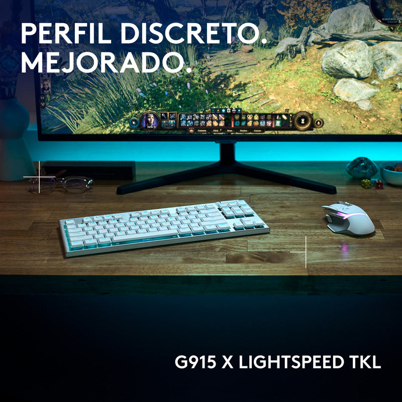 Teclado Gamer Logitech G915 X Lightspeed Tkl / Mecánico Slim