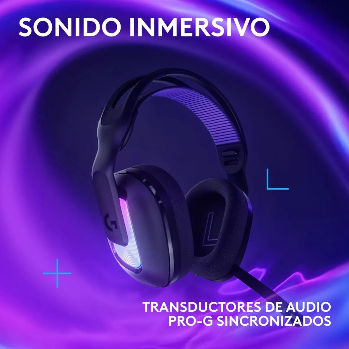 Auricular Gamer Logitech G522, Inalámbrica Bt / Pc, Ps5 - Negra