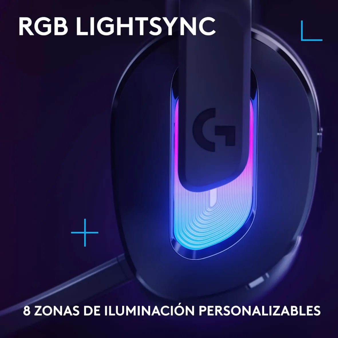 Auricular Gamer Logitech G522, Inalámbrica Bt / Pc, Ps5 - Negra