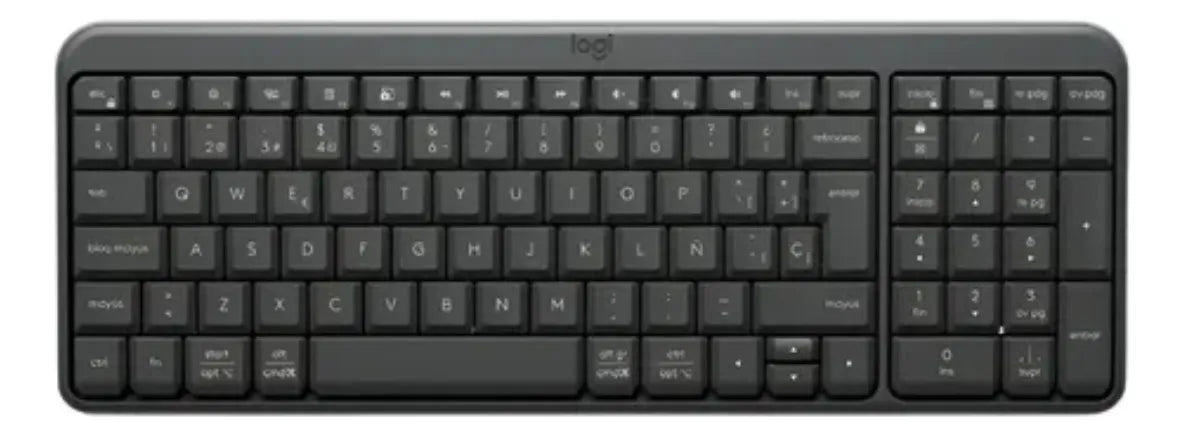 Teclado Multimedia Inalambrico Bluetooth Logitech K250 Negro