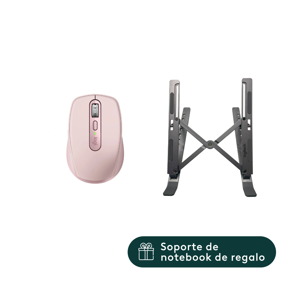 Mouse Logitech Mx Anywhere 3s, Compacto Avanzado Rosado