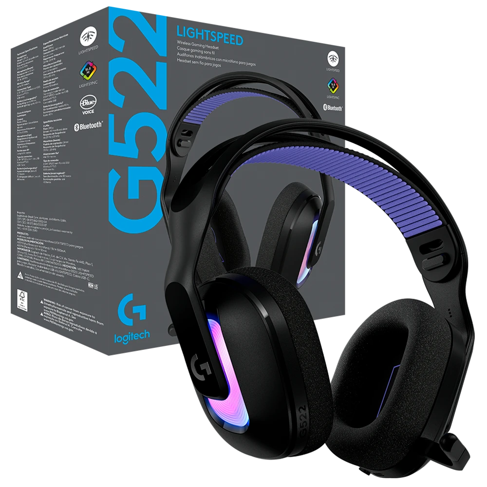 Auricular Wireless Logitech G522 lightspeed Black + Soporte de Regalo