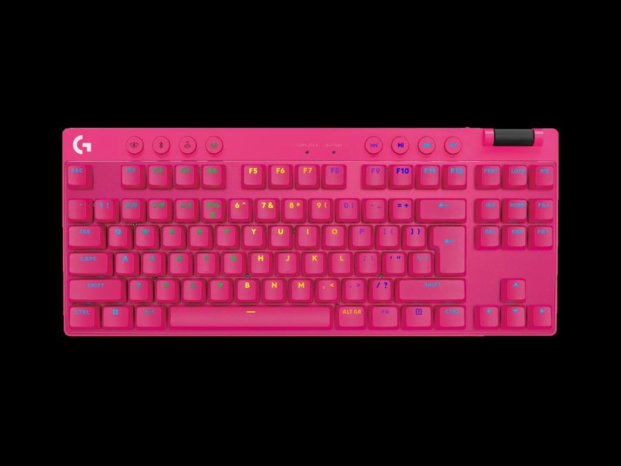 Teclado Gamer Lightspeed Bluetooth Rgb Logitech G Pro X Tkl Rosa