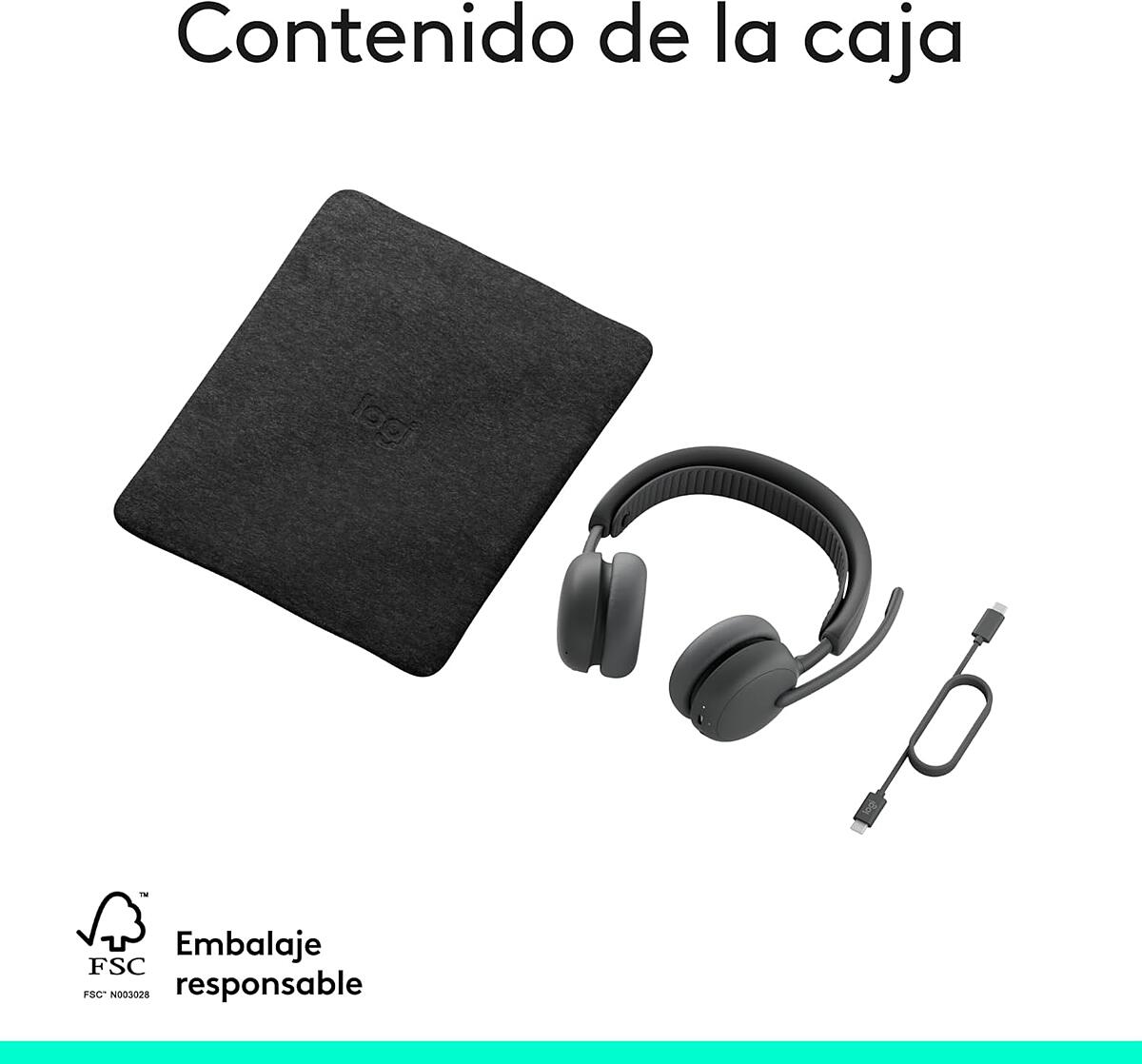 Audífonos Inalámbricos Logitech Zone Wireless 2 ES con micrófono