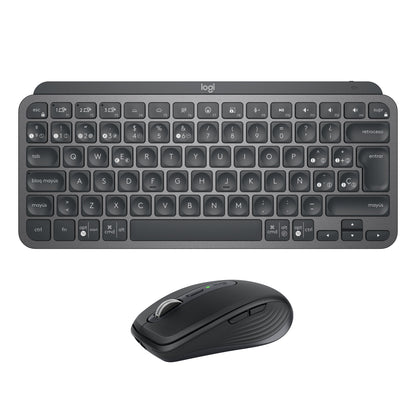 Combo Logitech Teclado Mx Keys Mini + Mouse Mx Anywhere 3s Negro