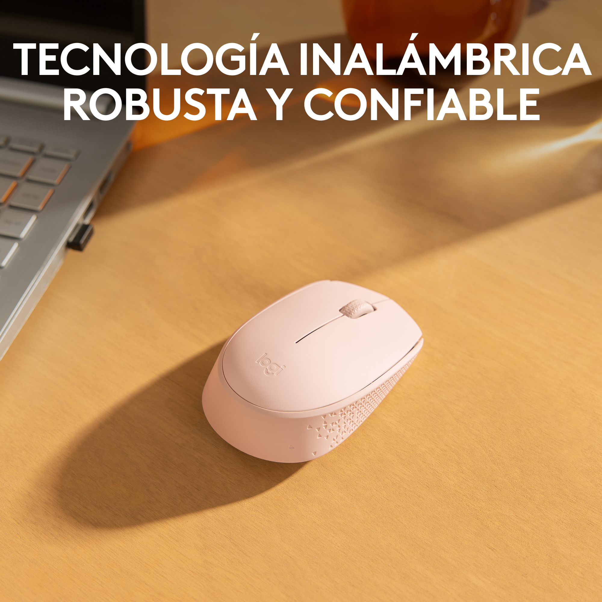 Mouse Inalámbrico Logitech M170, Cómodo Y Portátil Rosa