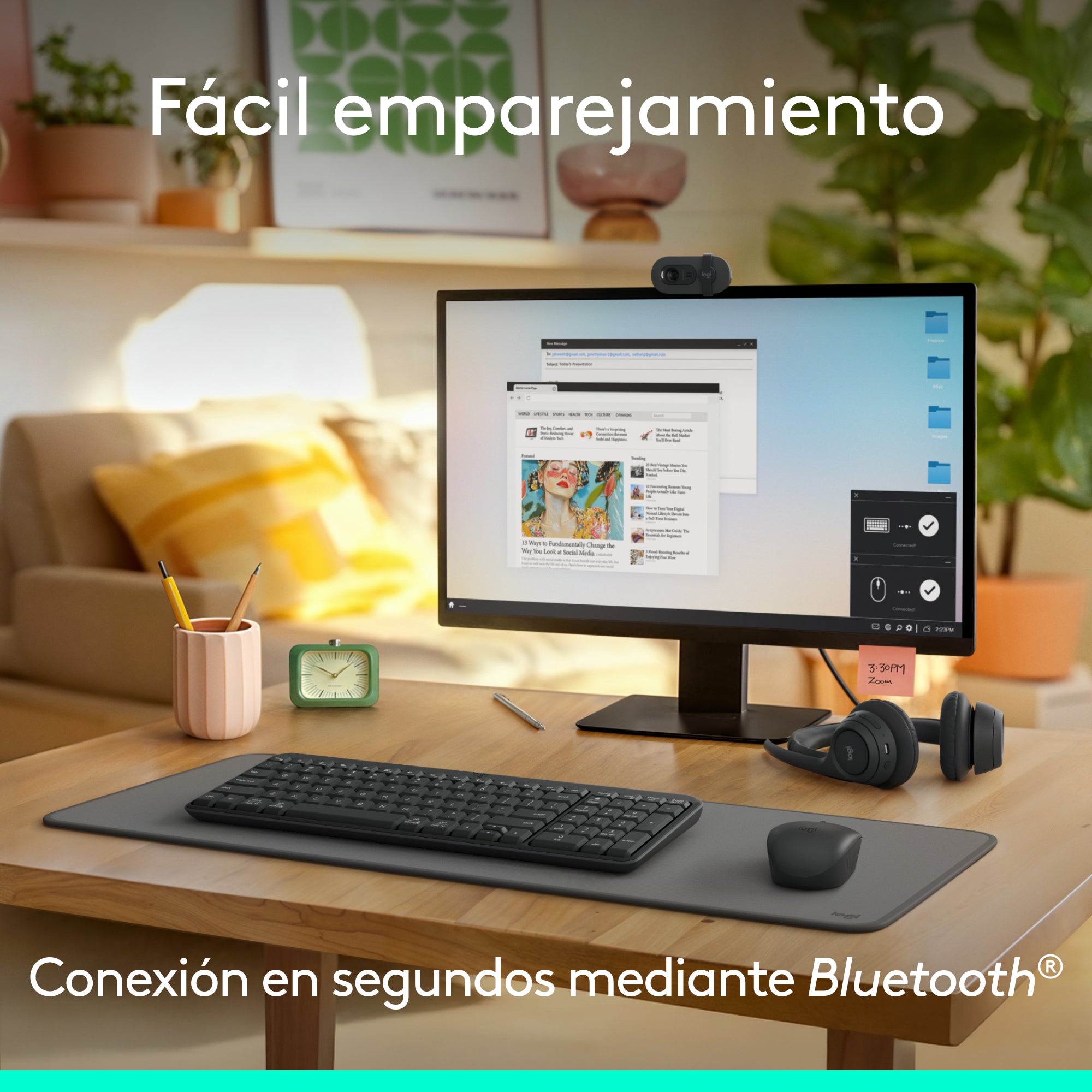 Teclado y Mouse Bluetooth Logitech MK250