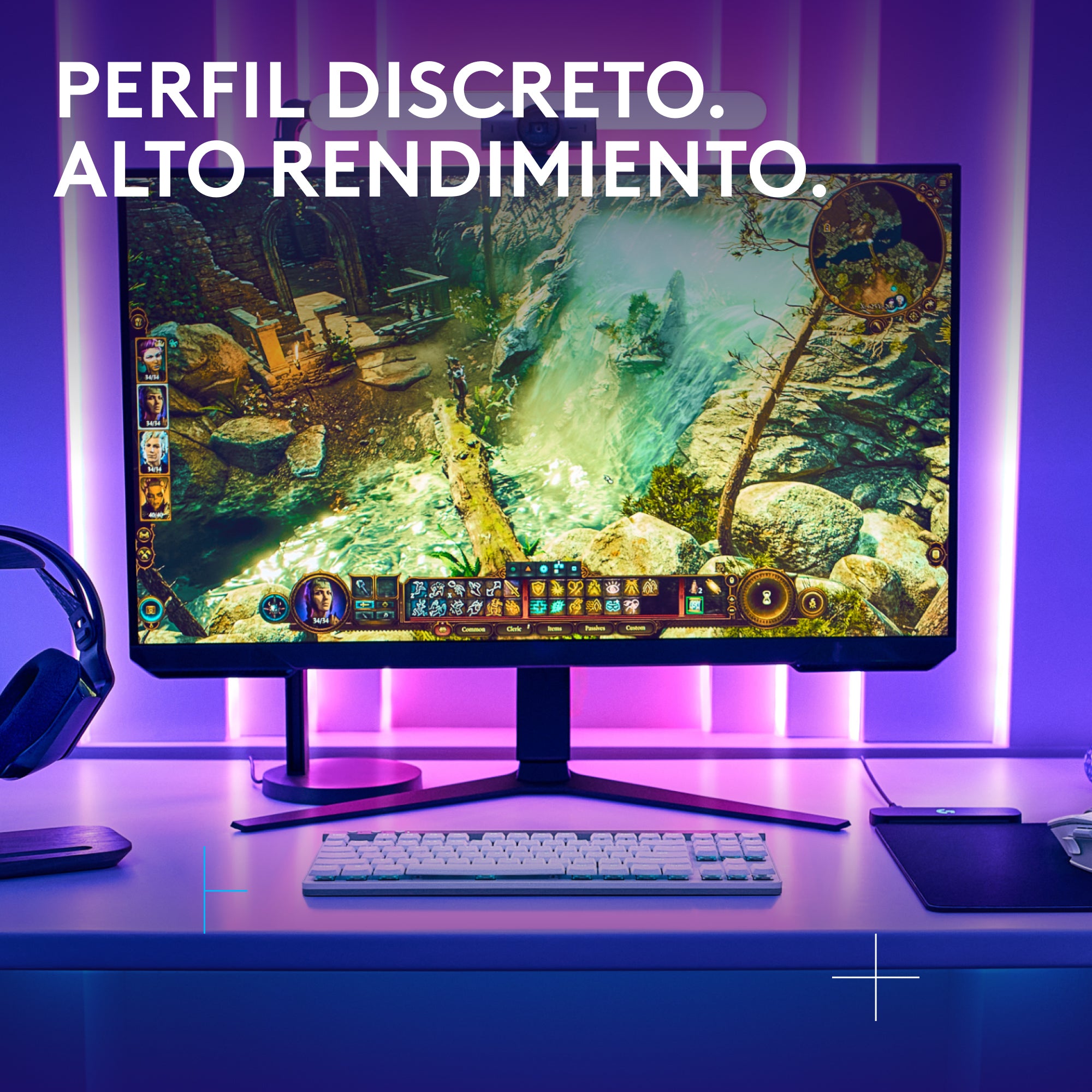 Teclado inalámbrico Logitech G515 LIGHTSPEED TKL para juegos Blanco