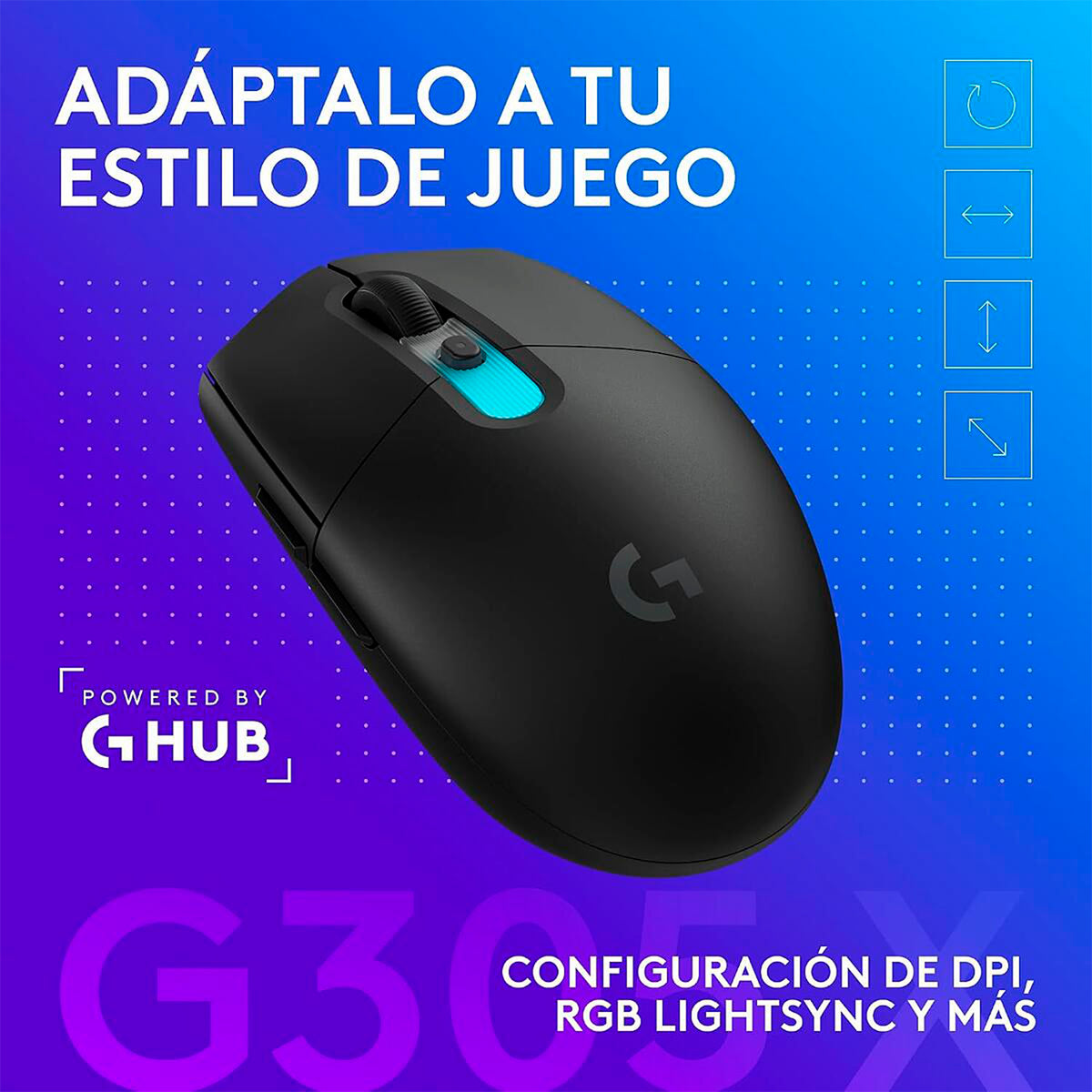 Mouse Gamer Inalámbrico Logitech G305 X Superlight - Negro