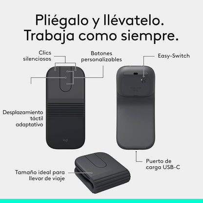Mouse inalámbrico ultraportátil Mobi Fold