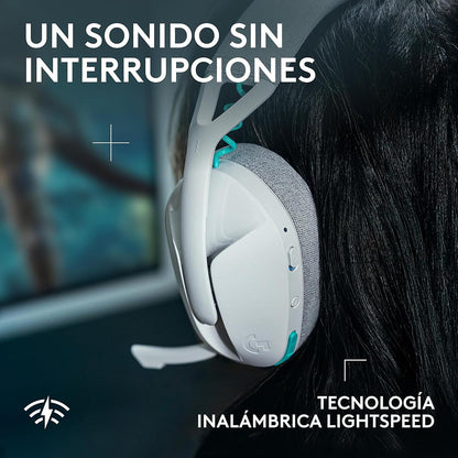 AudÍfonos con micrófono inalámbricos G321 LIGHTSPEED para juegos Blanco