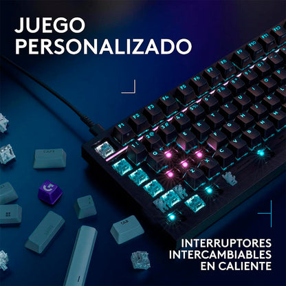 Teclado Logitech G512 X 75 Gaming Analógico/Mecánico TMR