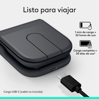 Mouse inalámbrico ultraportátil Mobi Fold