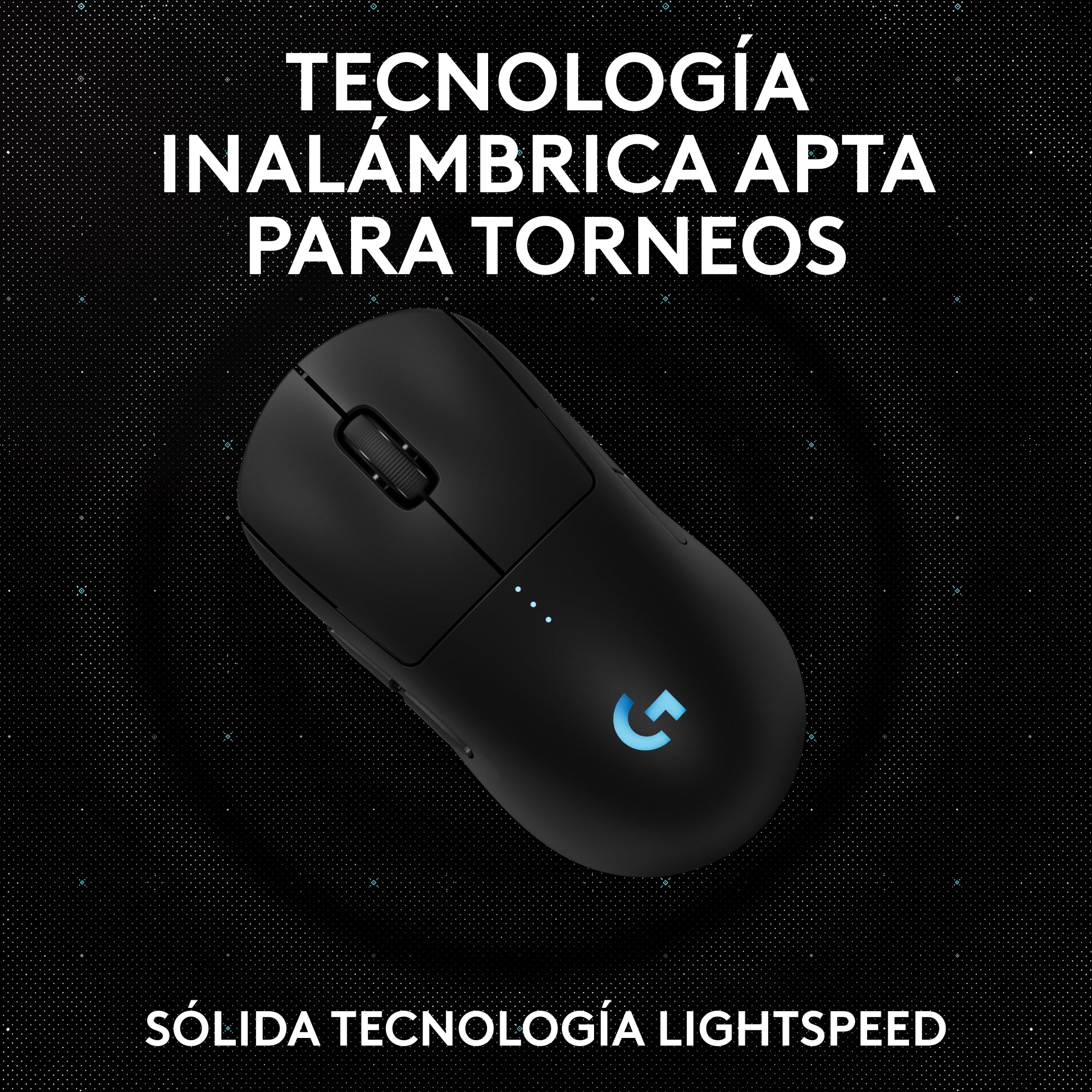 Mouse inalámbrico para juegos PRO 2 LIGHTSPEED Negro