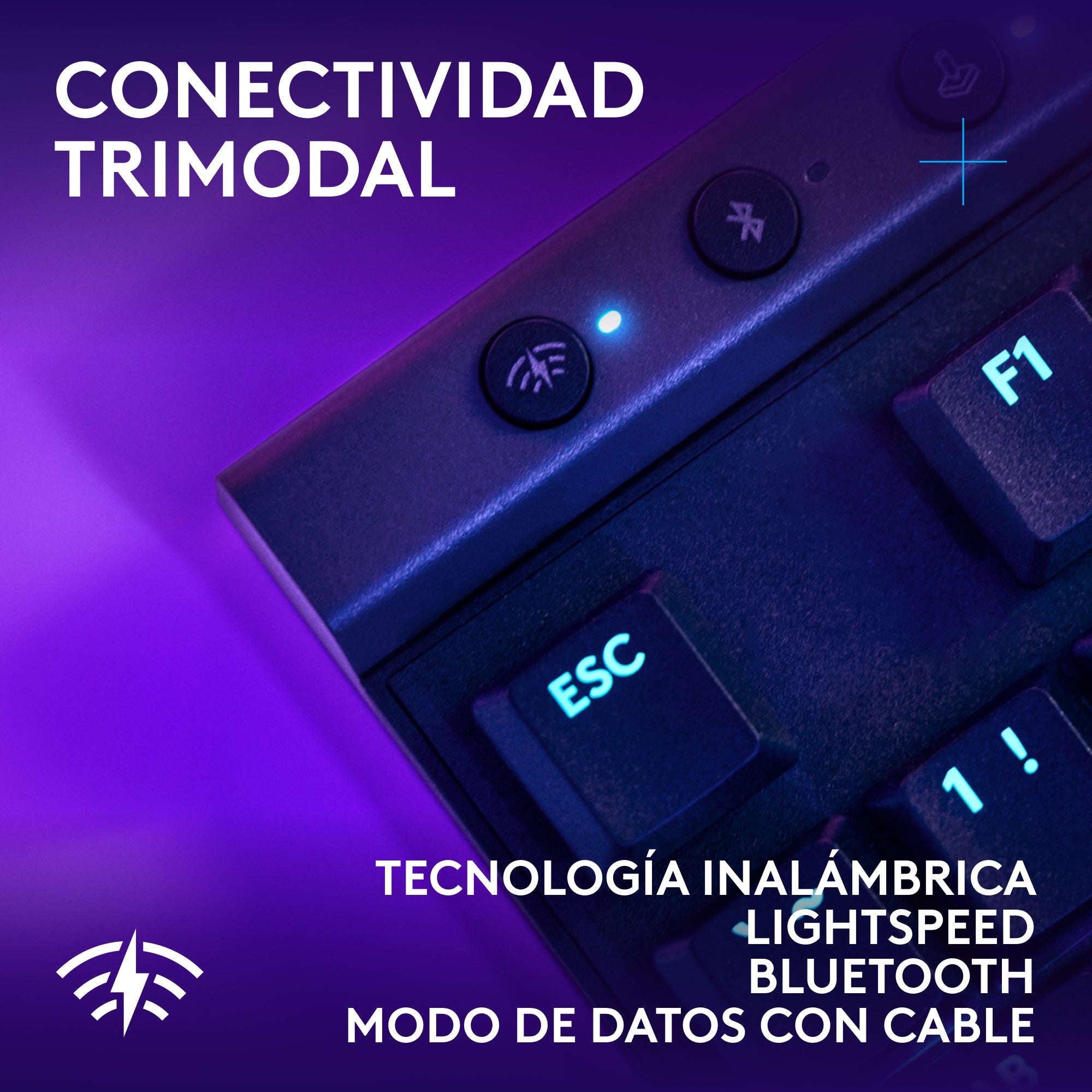 Teclado inalámbrico Logitech G515 LIGHTSPEED TKL para juegos Negro
