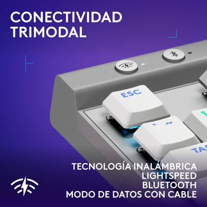 Teclado inalámbrico Logitech G515 LIGHTSPEED TKL para juegos Blanco