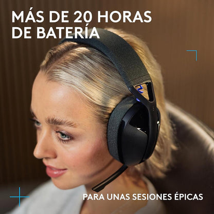 AudÍfonos con micrófono inalámbricos G321 LIGHTSPEED para juegos Negro