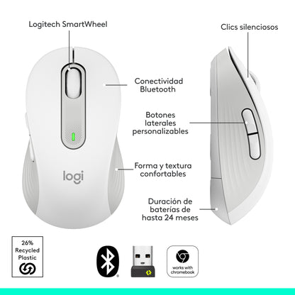 Mouse inalámbrico Logitech Signature M650 Large