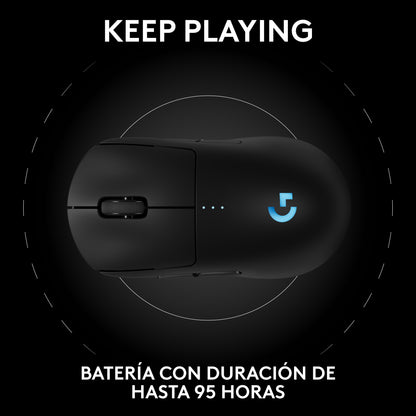 Mouse inalámbrico para juegos PRO 2 LIGHTSPEED Negro