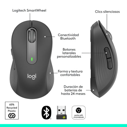 Mouse inalámbrico Logitech Signature M650 L