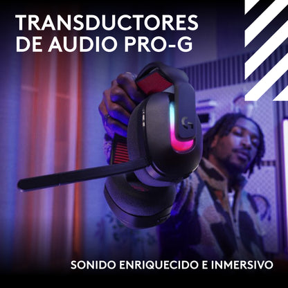 Audífonos inalámbricos ASTRO A20X para juegos LIGHTSPEED con PLAYSYNC AUDIO y LIGHTSYNC RGB