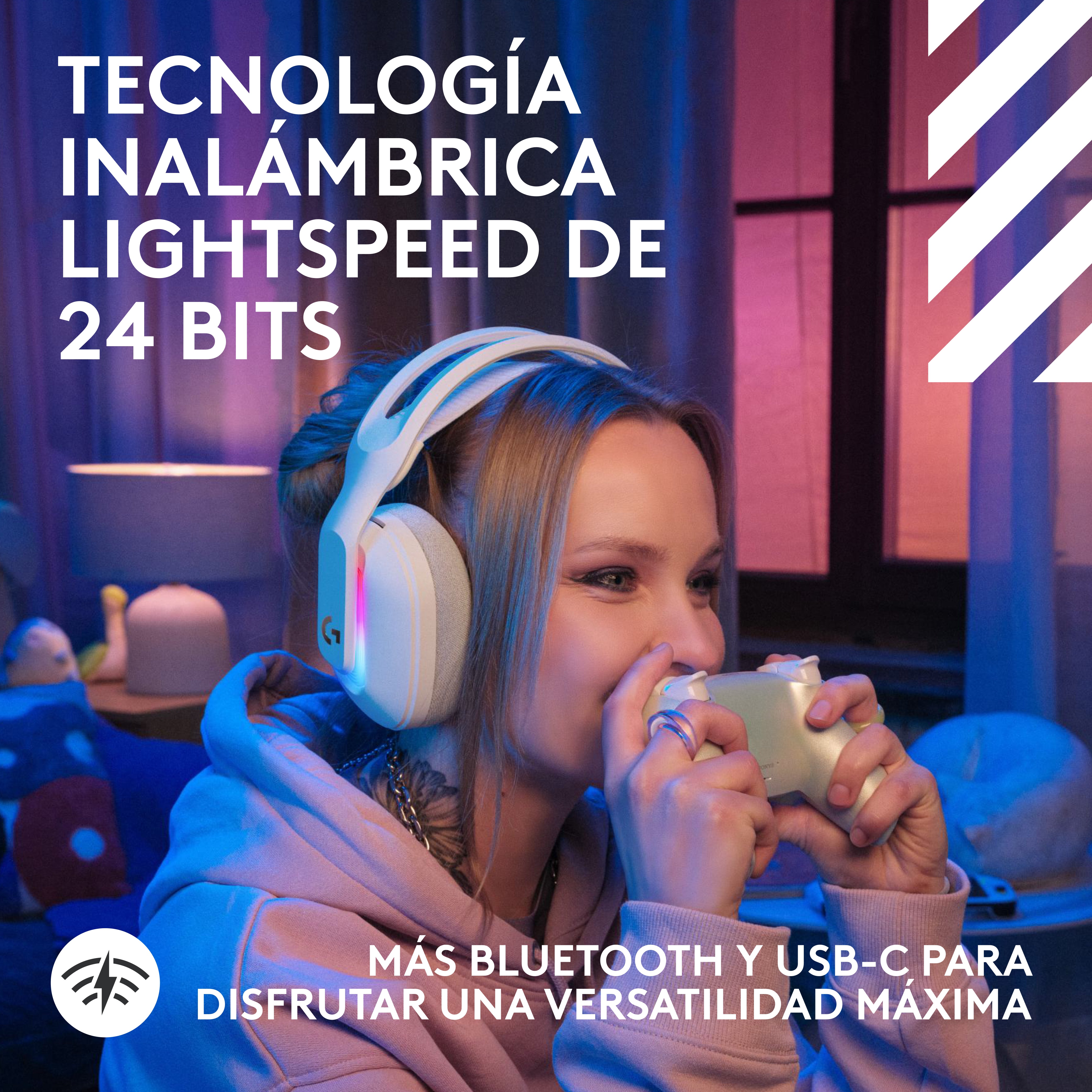 Audífonos inalámbricos ASTRO A20X para juegos LIGHTSPEED con PLAYSYNC AUDIO y LIGHTSYNC RGB Negro