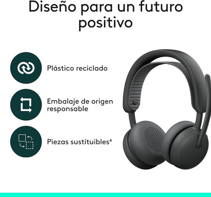 Audífonos Inalámbricos Logitech Zone Wireless 2 ES con micrófono
