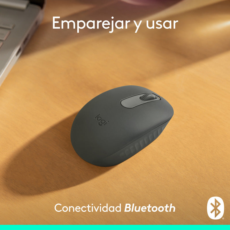 Mouse Inalámbrico Bluetooth Logitech M196, Cómodo Diseño Compacto, Grafito