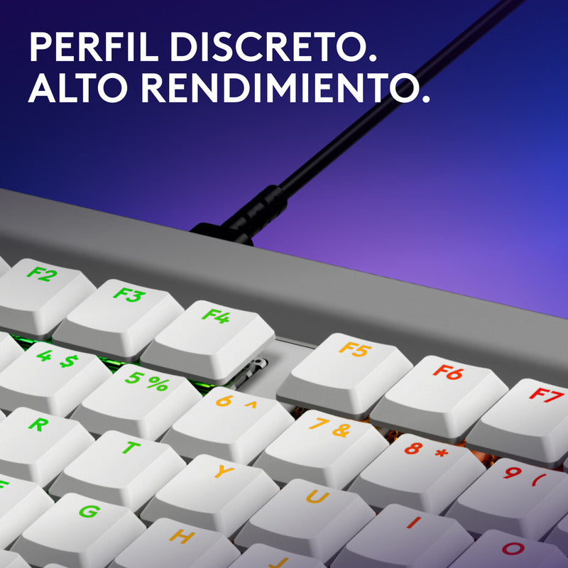 Teclado Gamer Lightsync Rgb Logitech G515 Tkl, Blanco