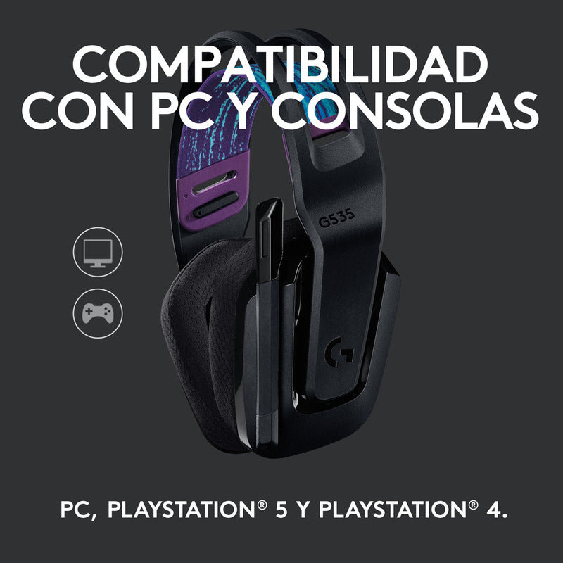 Auricular Gamer Inalámbrica Logitech G535 Lightspeed, Pc/ps5|4