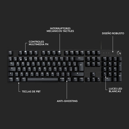 Teclado Gamer Logitech G413 Se Mecánico Retroiluminado Led