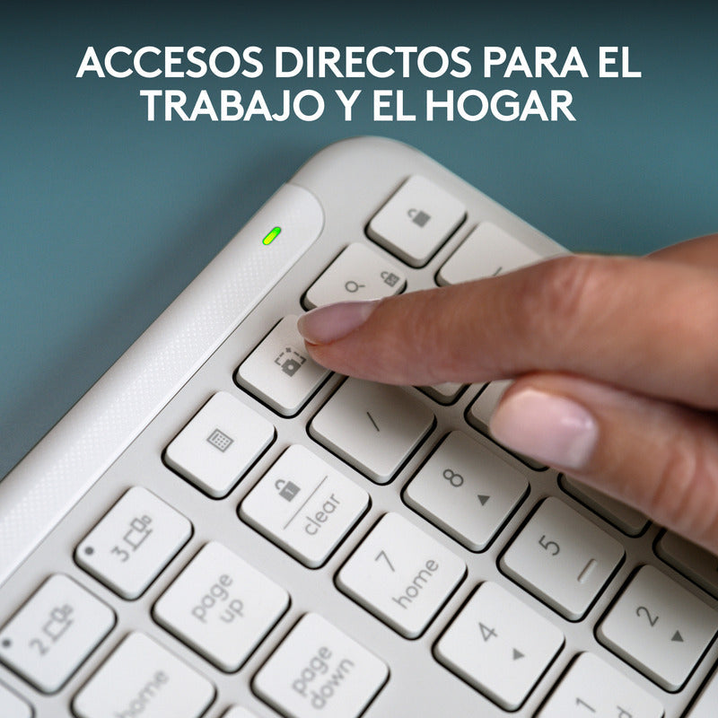 Teclado Bluetooth Bolt Logitech Signature Slim K950, Blanco