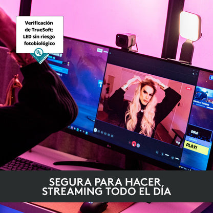Combo Streaming Micrófono Yeti Gx + Luz Premium Litra Glow