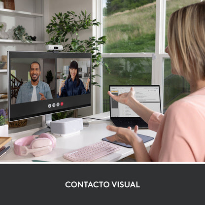Webcam Full Hd 1080p, Rightlight 4, Logitech Brio 500 Blanco