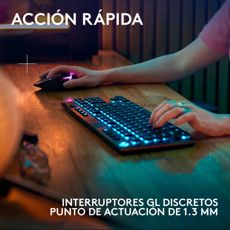 Teclado Gamer Logitech G915 X Lightspeed Tkl / Mecánico Slim